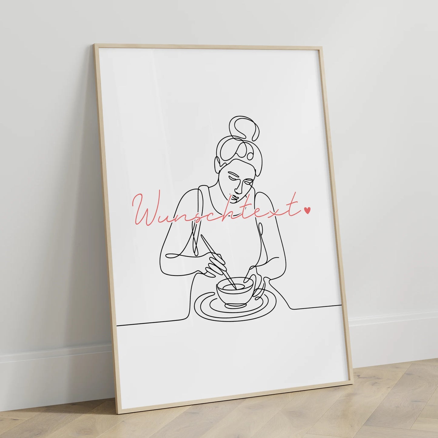 Lineart Poster Personalisiert Kartrennen Geschenk Tochter & Schwester für Kartfahrer Kartfahrerin Kart racing