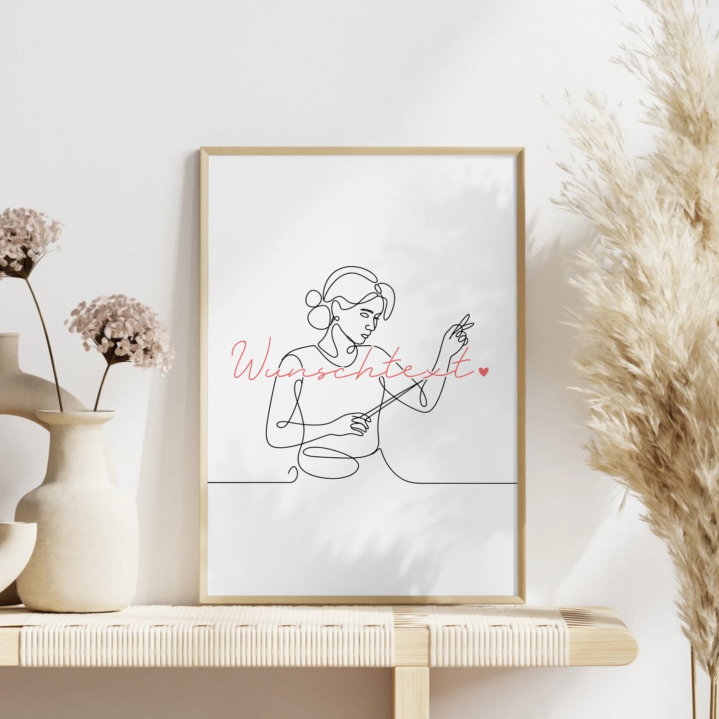 Lineart Poster Personalisiert Komponieren Geschenk Tochter & Schwester für Komponist Komponistin Compose