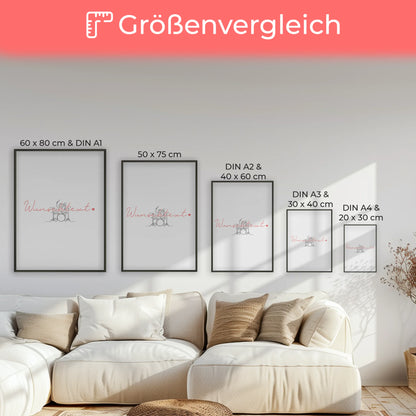 Lineart Poster Personalisiert Schlagzeug Geschenk Tochter & Schwester für Schlagzeuger Schlagzeugerin Drums