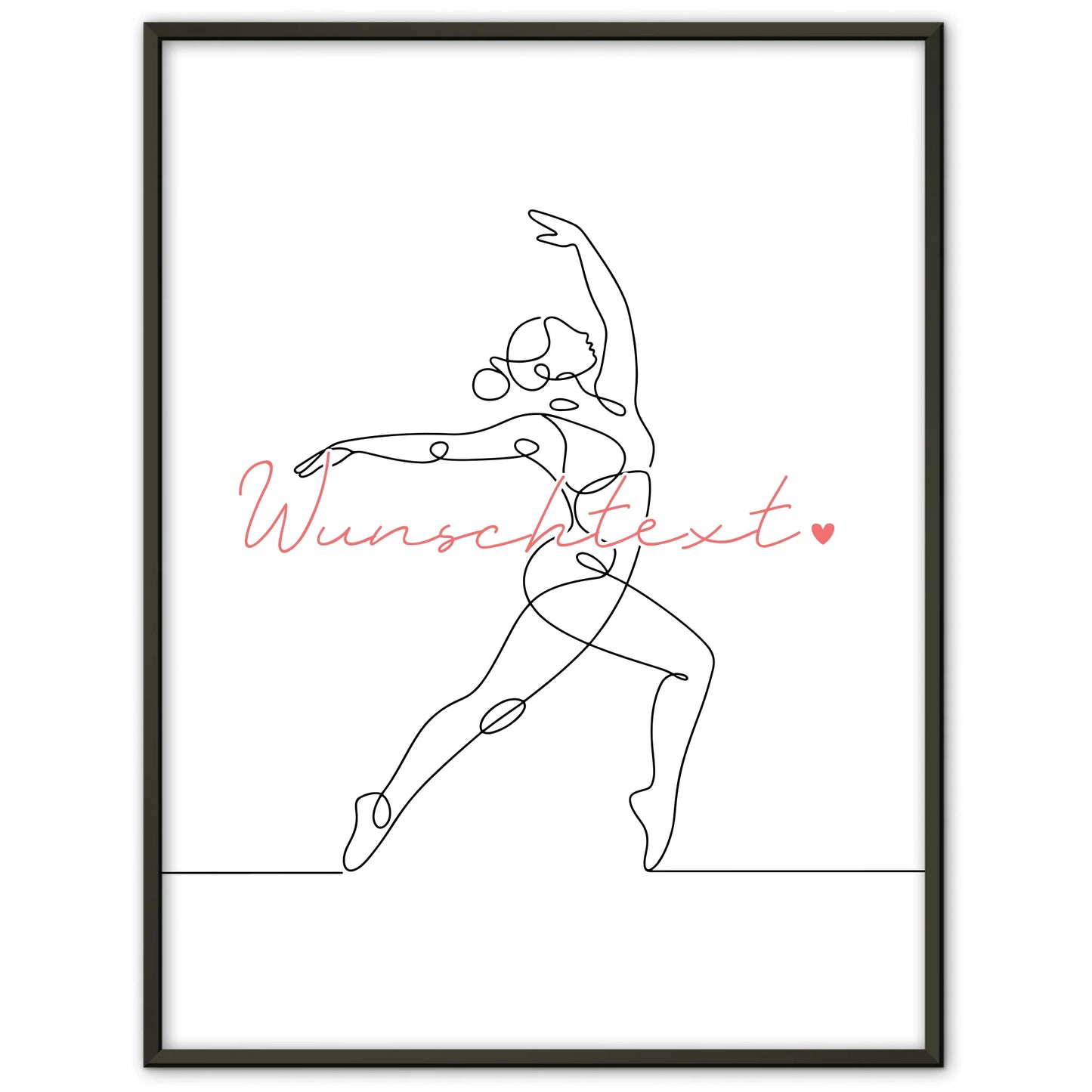 Lineart Poster Tanzsport Geschenk Tochter & Schwester für Tanzsportler Tanzsportlerin Dance sport