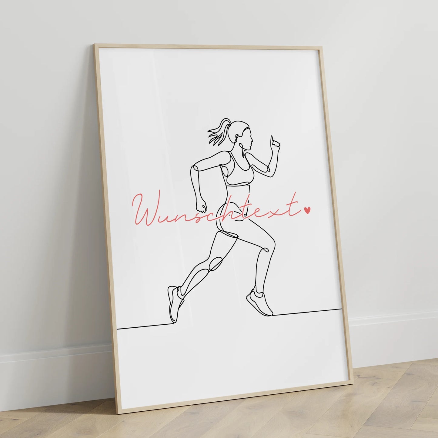 Personalisiertes Poster Lineart Ultramarathon Geschenk Tochter & Schwester für Ultramarathonläufer Ultramarathonläuferin Ultra marathon