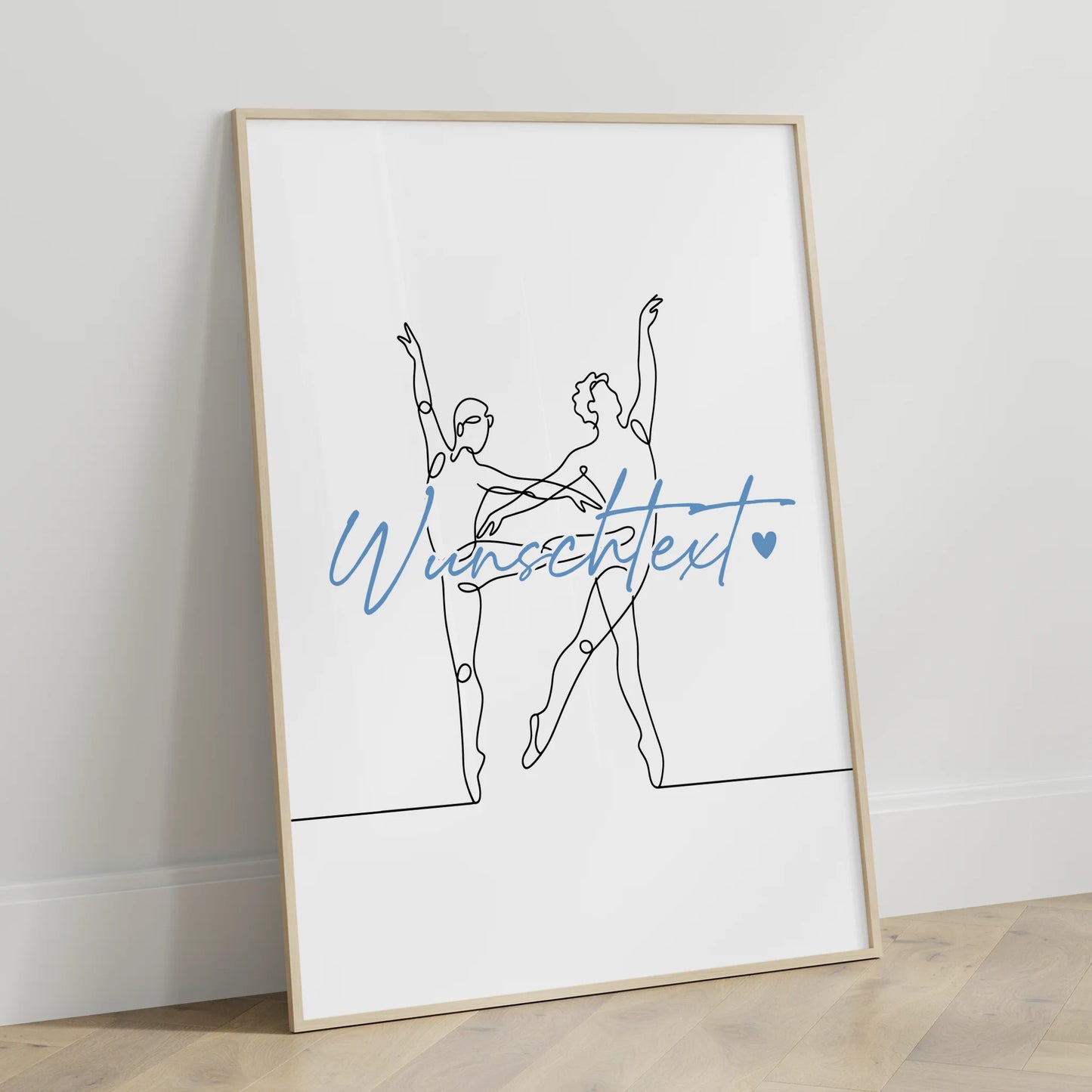 Personalisiertes Poster Lineart Ballett Geschenk Sohn & Bruder für Balletttänzer Balletttänzerin ballet
