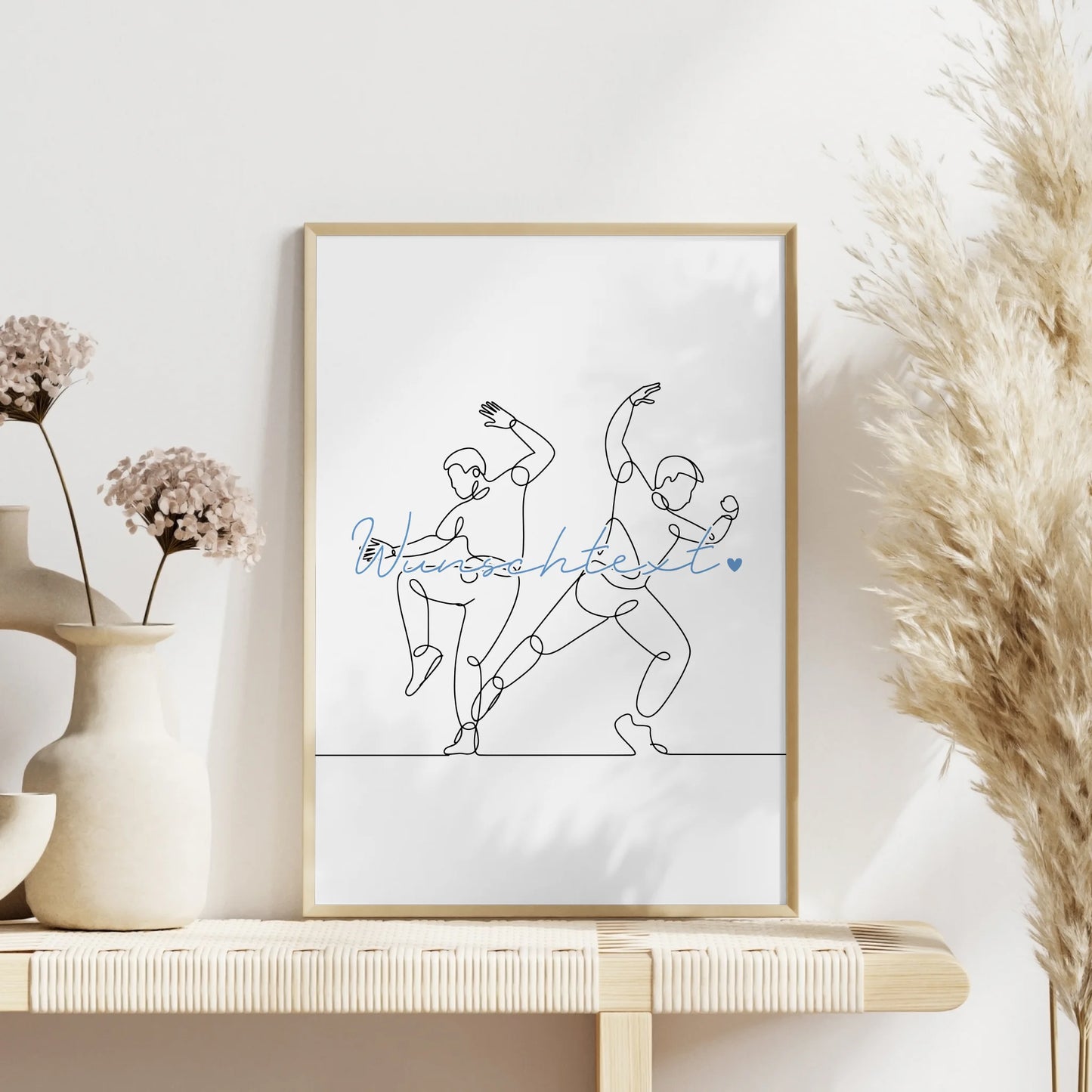 Lineart Poster Personalisiert Hip-Hop Geschenk Sohn & Bruder für Hip-Hop-Tänzer Hip-Hop-Tänzerin Hip hop