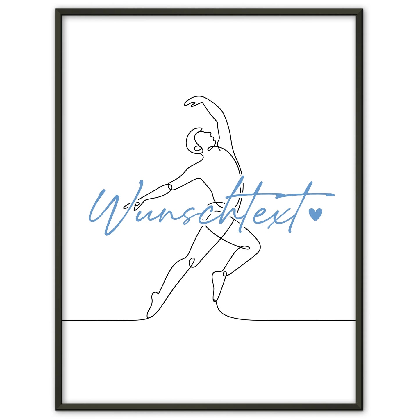 Lineart Poster Tanzen Geschenk Sohn & Bruder für Tänzer Tänzerin Dance