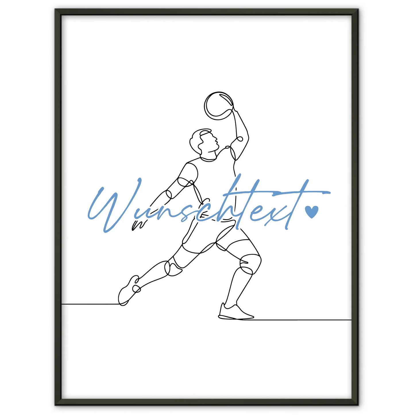 Lineart Poster Volleyball Geschenk Sohn & Bruder für Volleyballer Volleyballerin volleyball