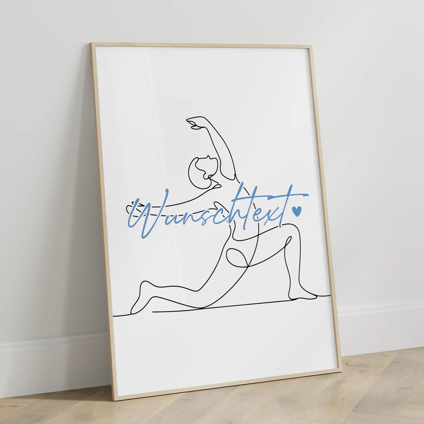 Lineart Poster Yoga Geschenk Sohn & Bruder für Yogi Yogini yoga