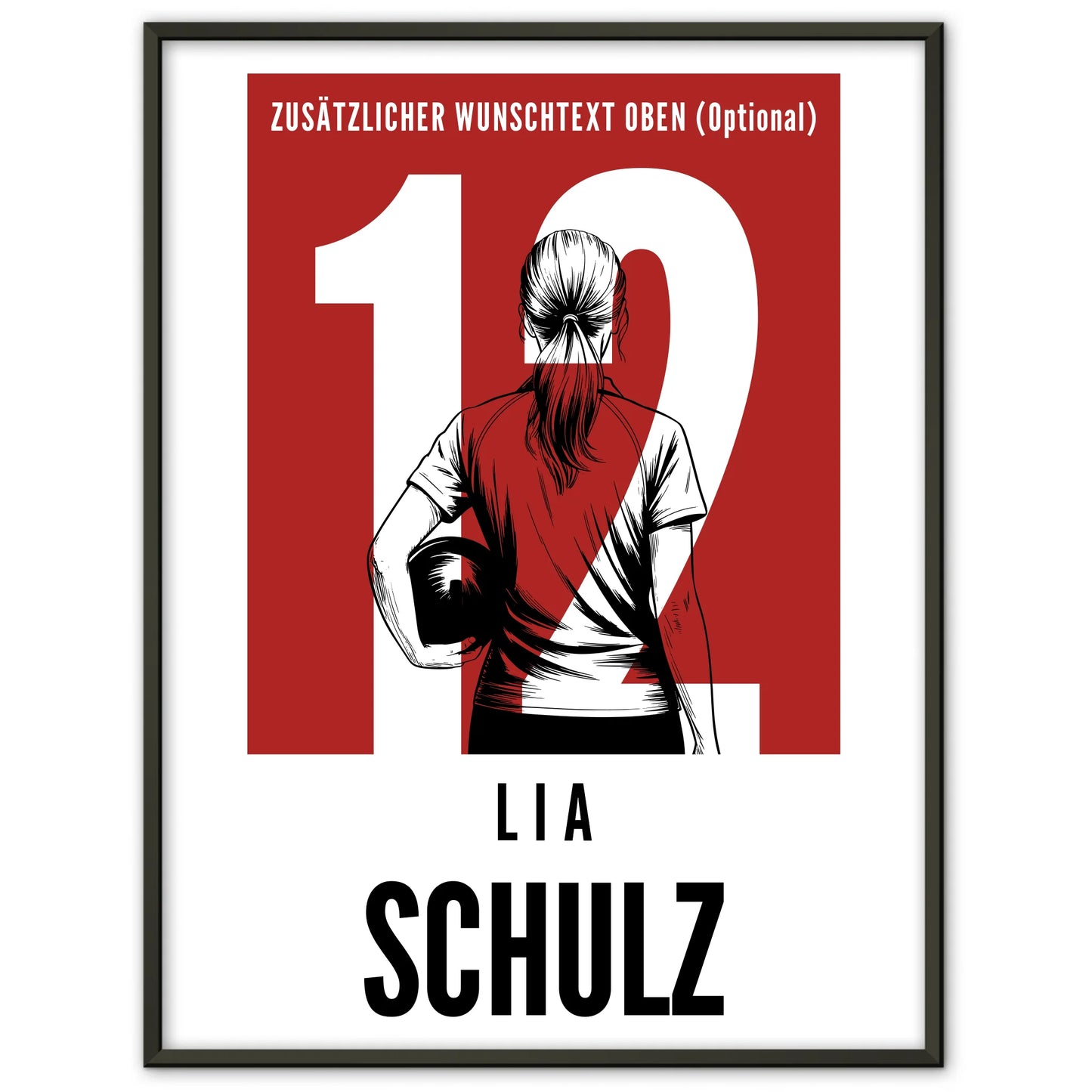Poster Personalisiert Bowling Bowlerin Geschenk für Mädchen Turnier Urkunde
