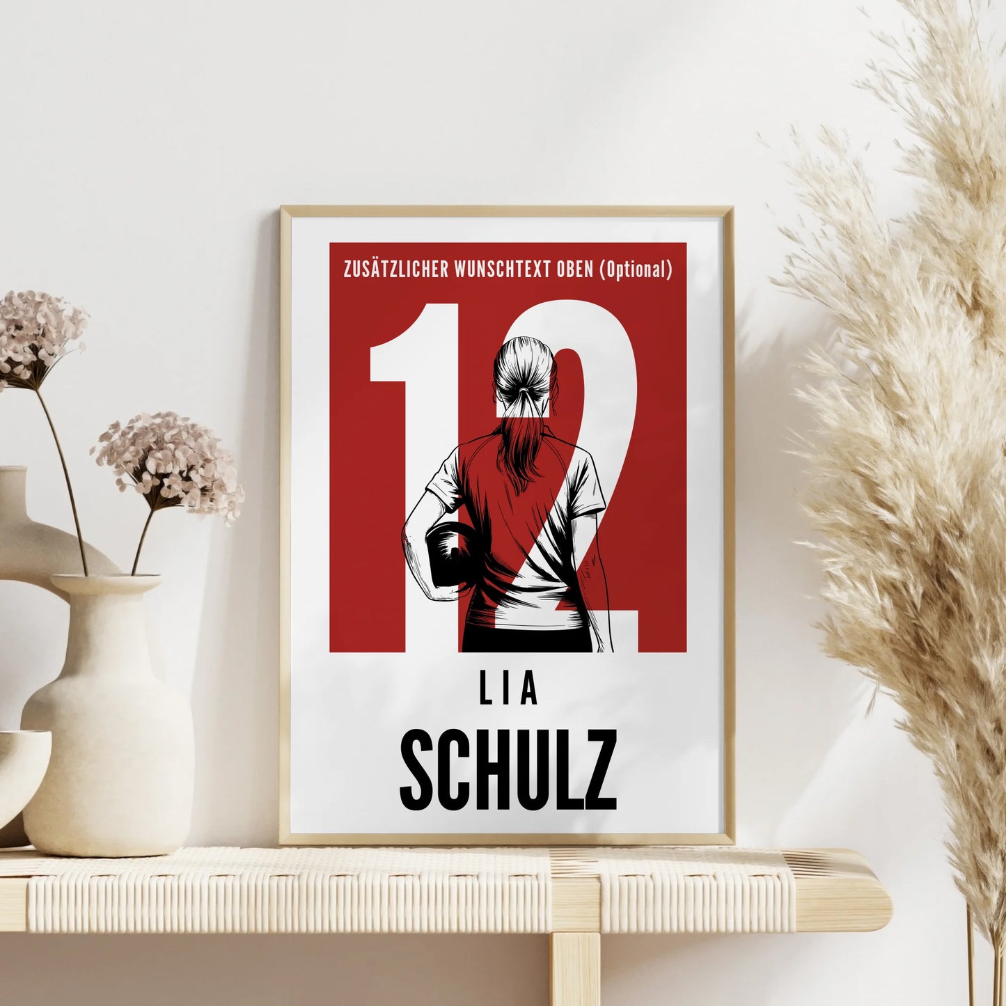 Poster Personalisiert Bowling Bowlerin Geschenk für Mädchen Turnier Urkunde