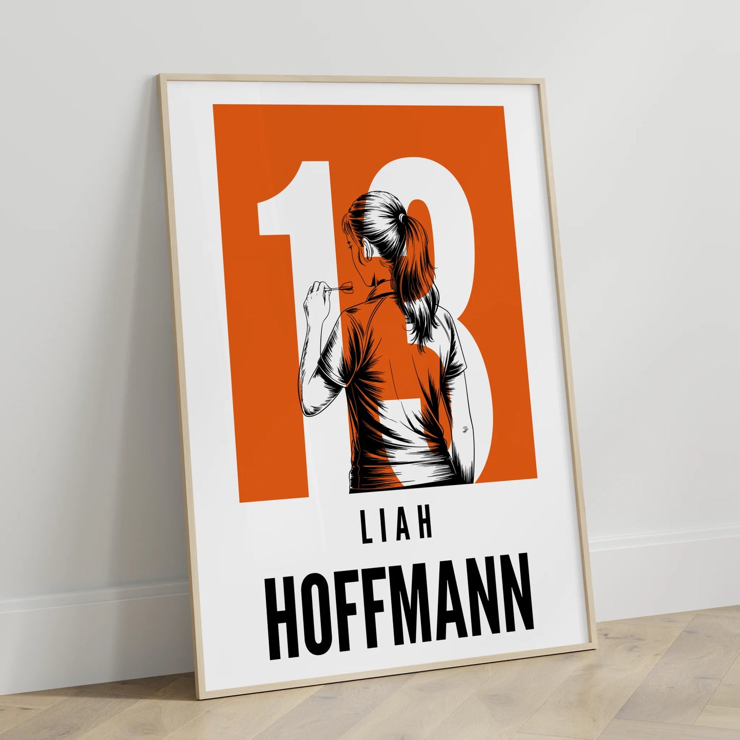 Sport Poster Bowling Bowlerin Geschenk für Tocher Mama Tante Freundin