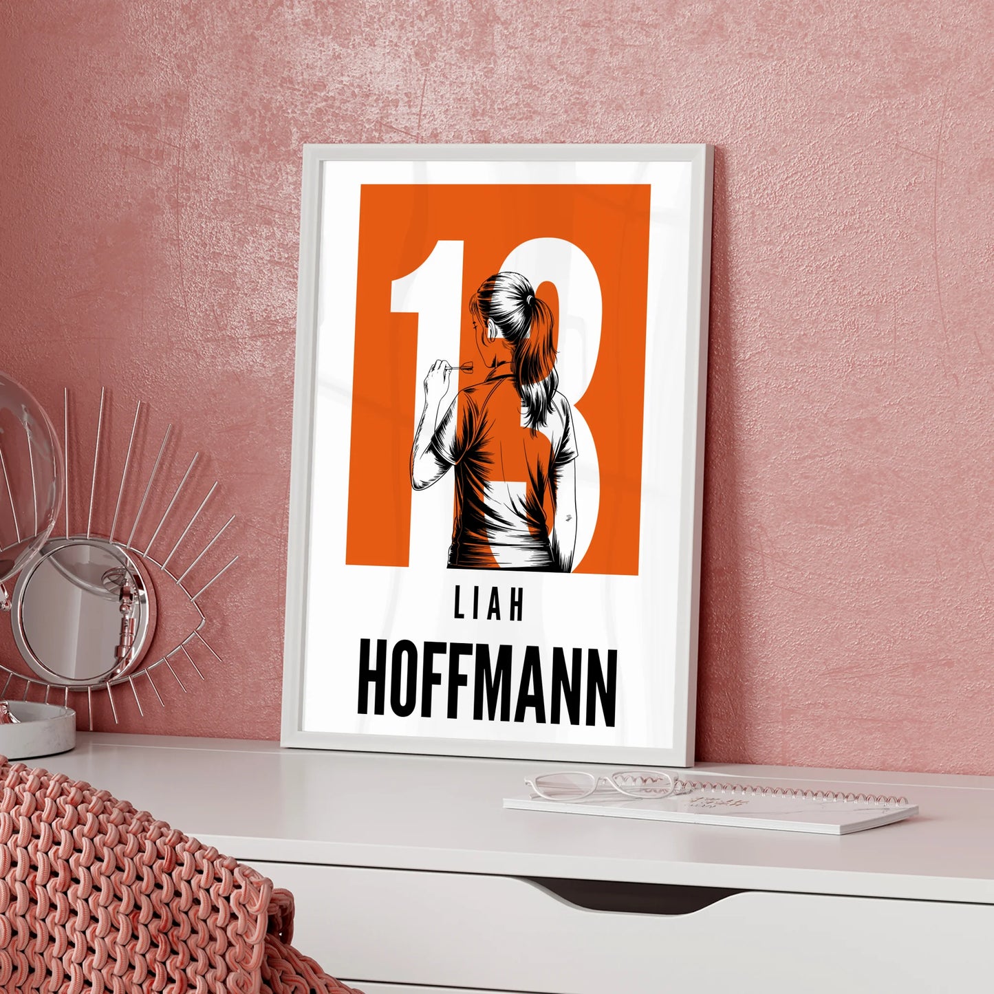 Sport Poster Bowling Bowlerin Geschenk für Tocher Mama Tante Freundin