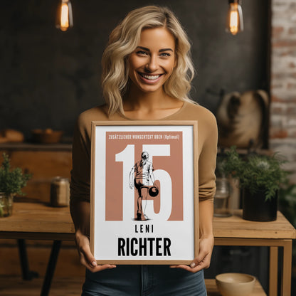 Poster Bowling Bowlerin Geschenk für Tocher Freundin