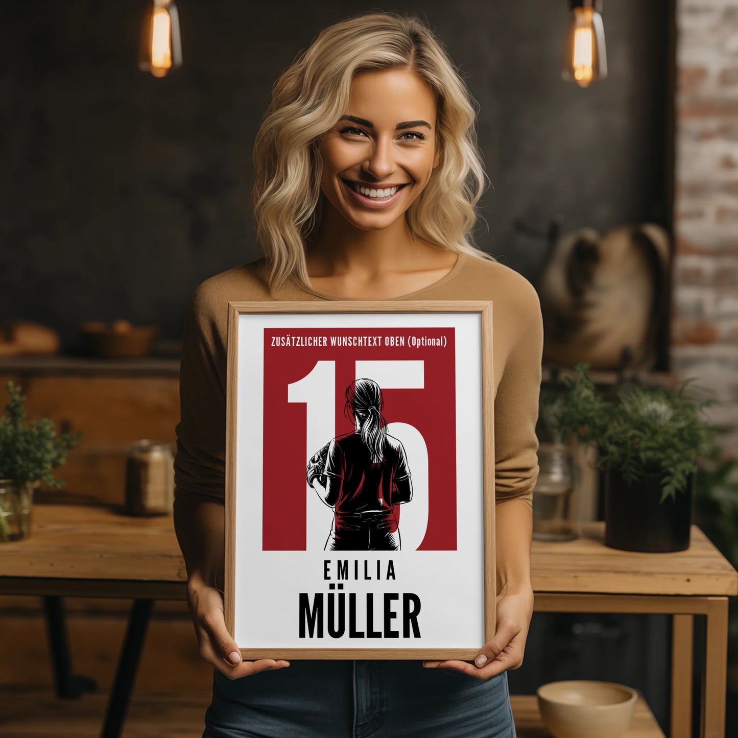 Poster Softball Softballspielerin Geschenk für Mädchen Turnier Urkunde