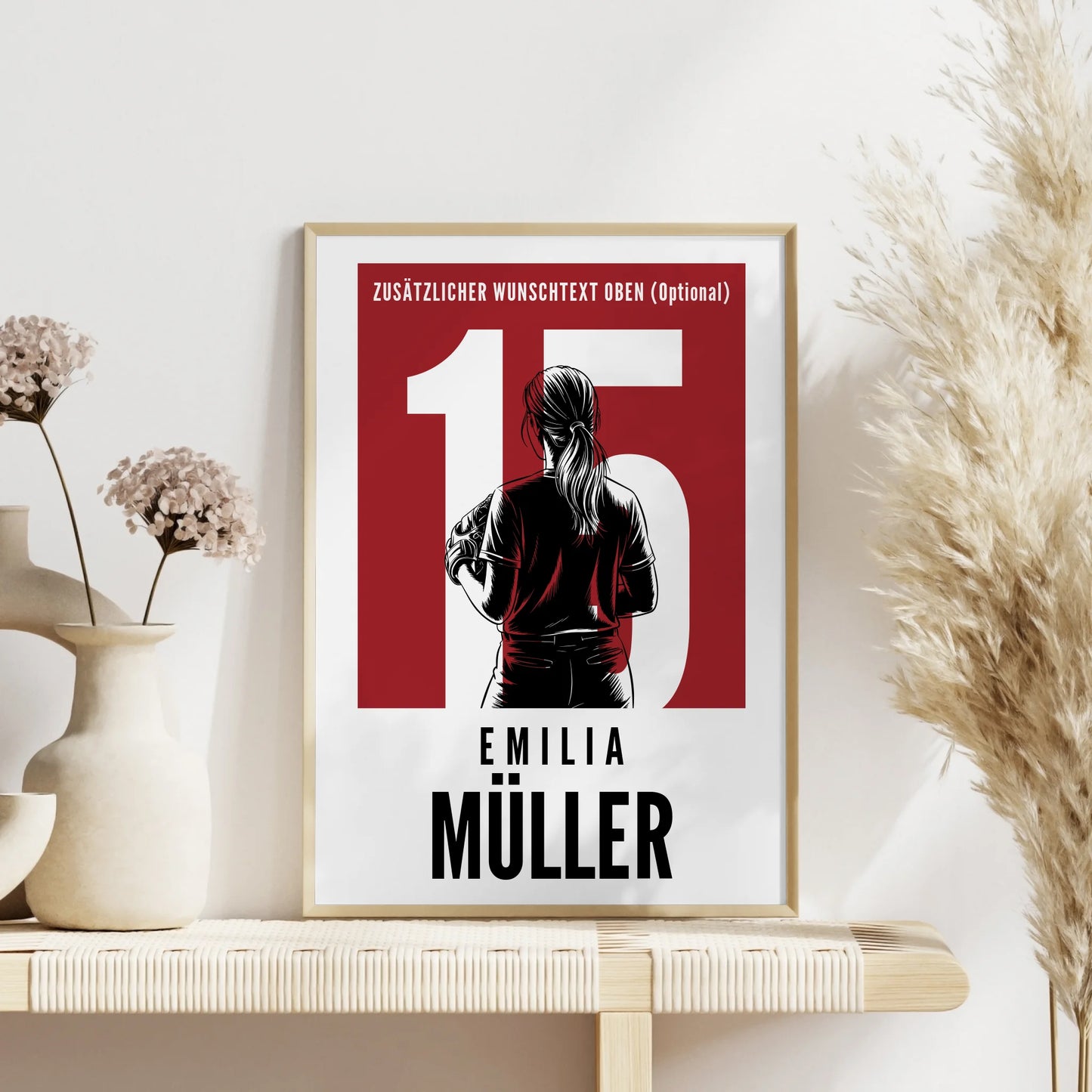 Poster Softball Softballspielerin Geschenk für Mädchen Turnier Urkunde