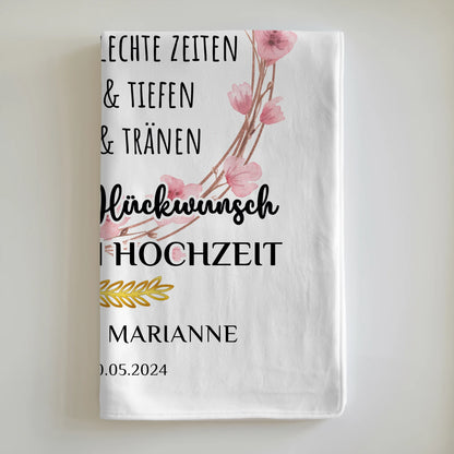 Personalisierte Decke Geschenk zum 65 Hochzeitstag Eiserne Hochzeit