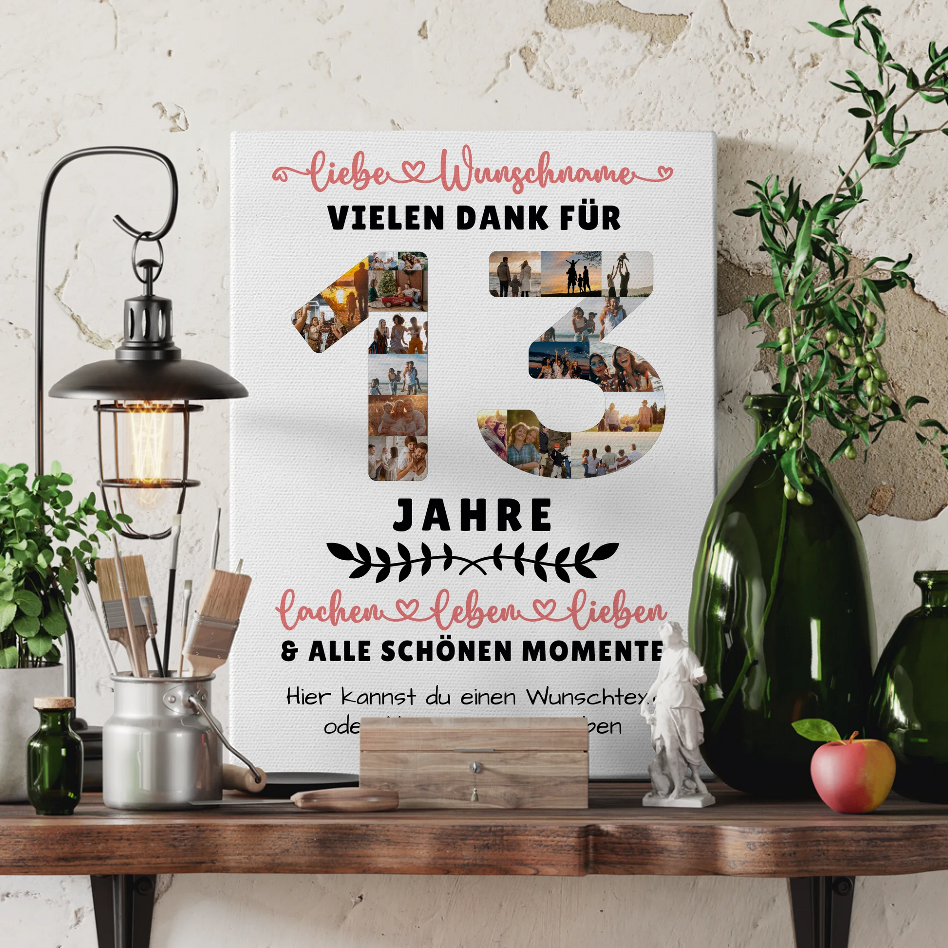 Personalisierte Leinwand 13 Geburtstag Für Sohn Tochter Schwester Bruder Neffe & Nichte 3