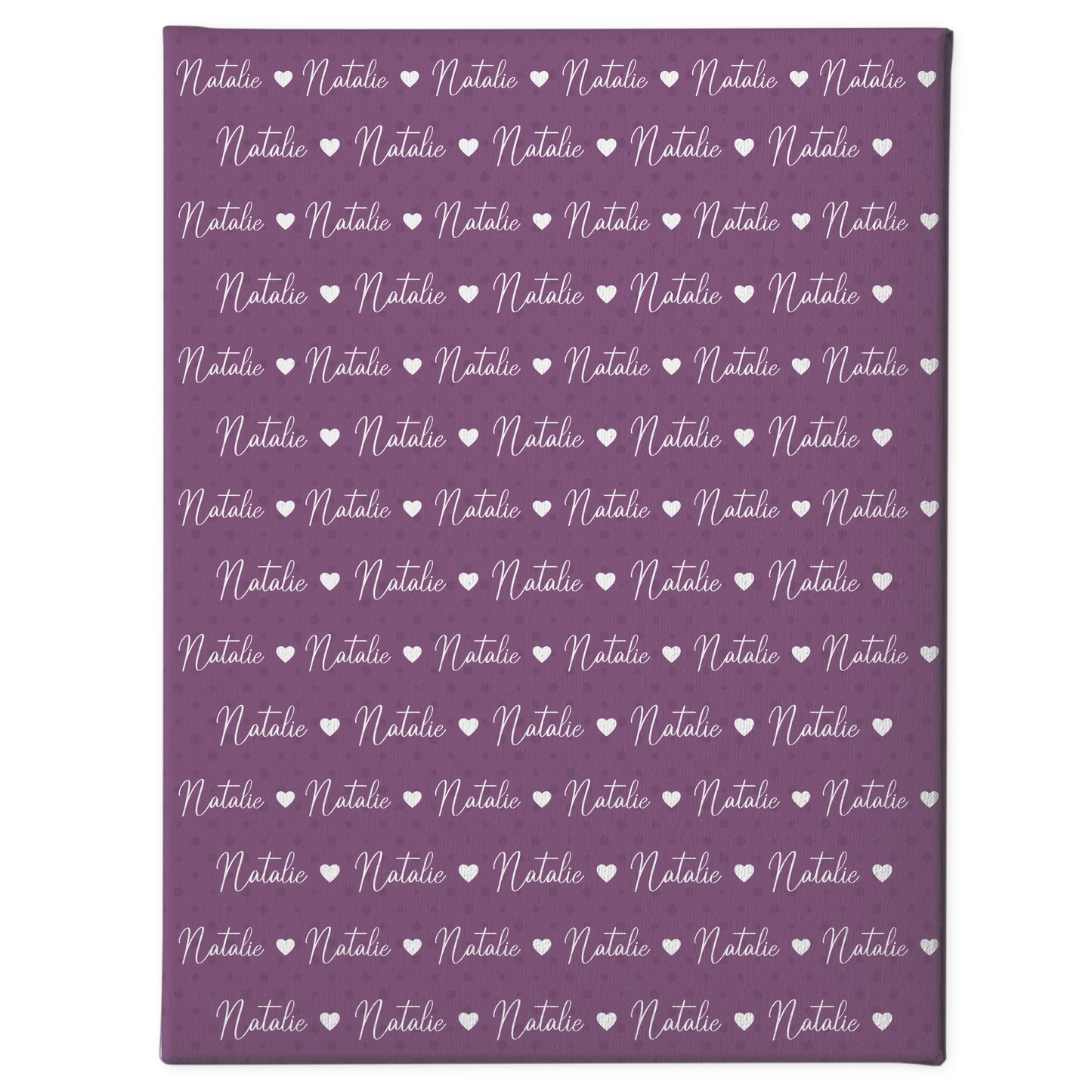 Baby Leinwand Baby Leinwand mit Namen Rotlila 1