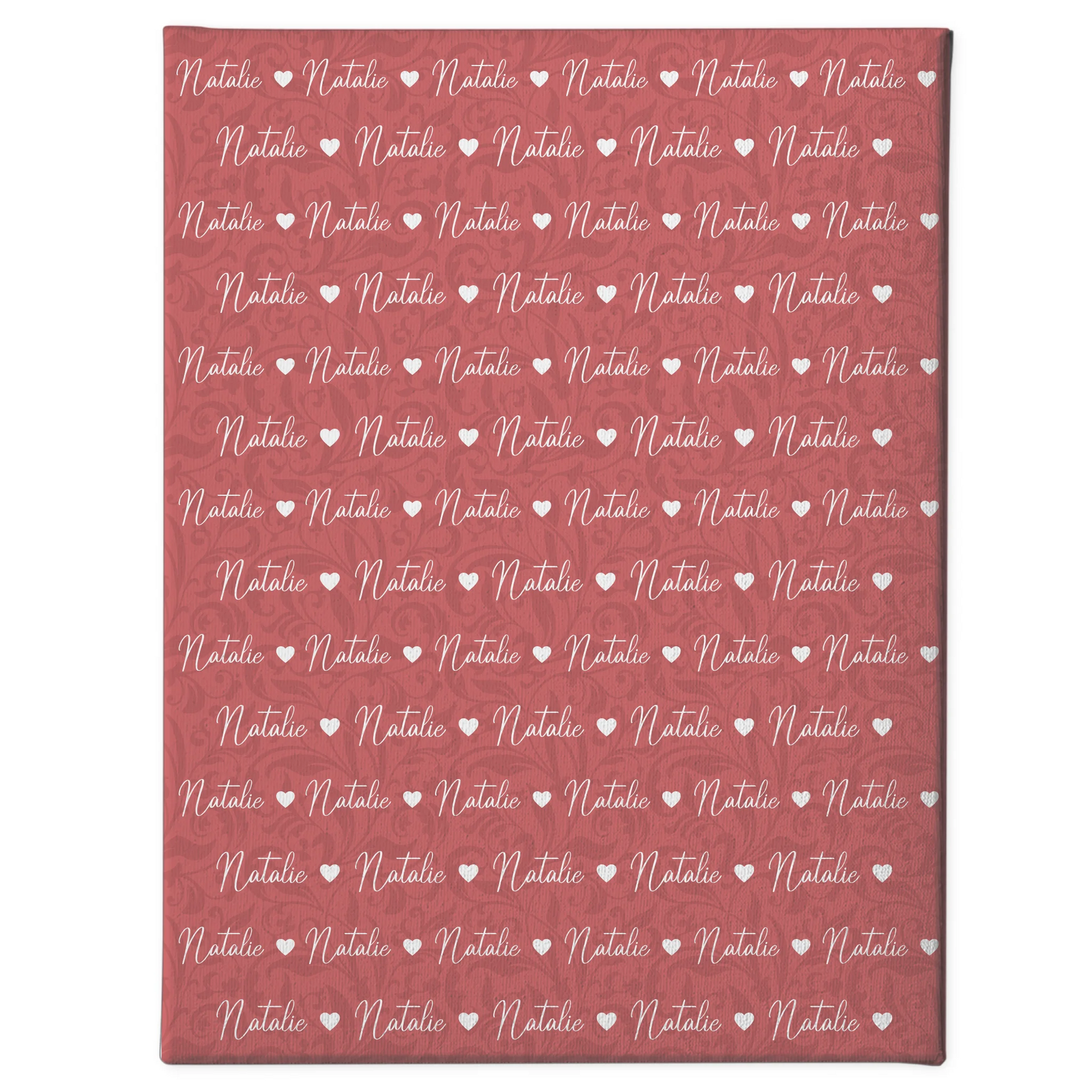 Personalisierte Leinwand Mit Namen Altrosa 1