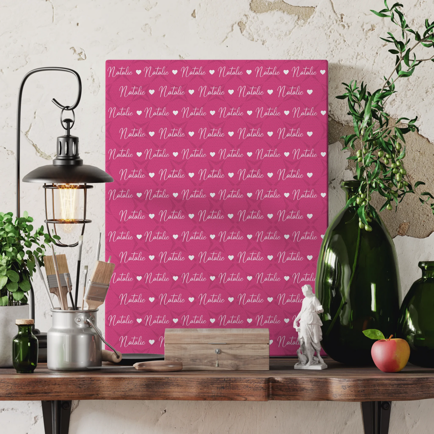 Kinder Leinwand personalisiert Kinder Leinwand Erikaviolett 3