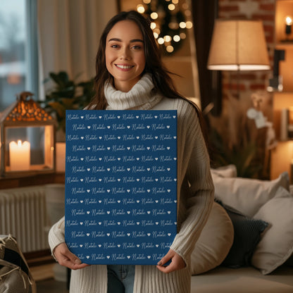 Personalisierte Leinwand mit Namen Kinder Leinwand Capriblau 2