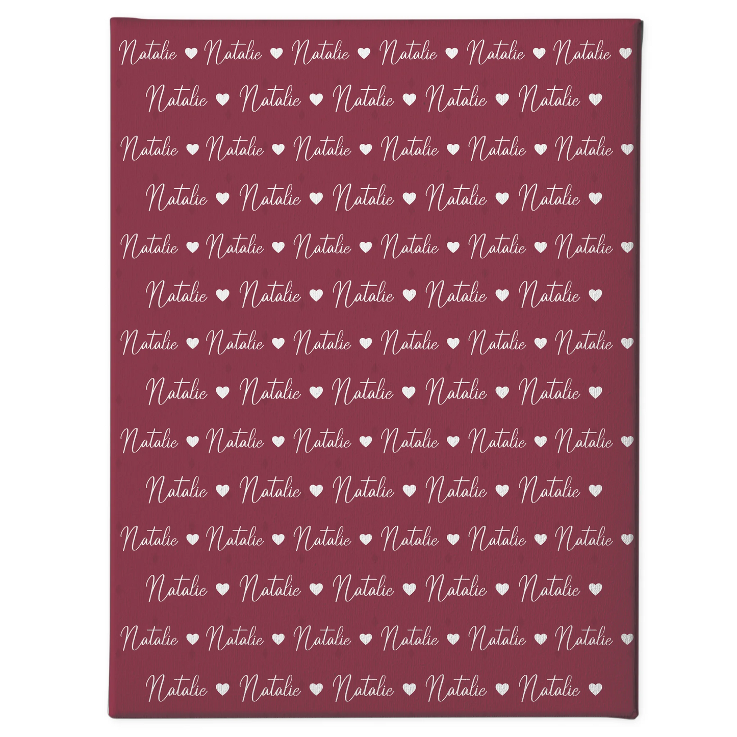 Kinder Leinwand personalisiert Leinwand mit Namen Rotviolett 1
