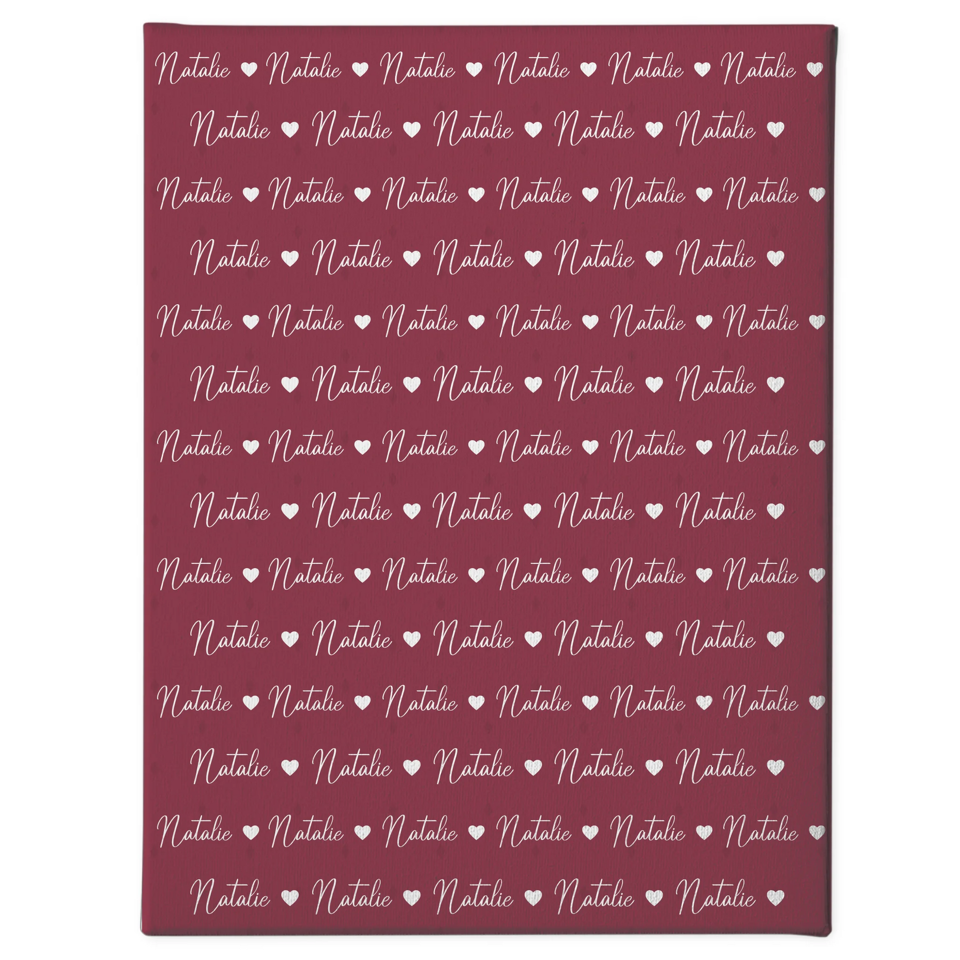 Kinder Leinwand personalisiert Leinwand mit Namen Rotviolett 1
