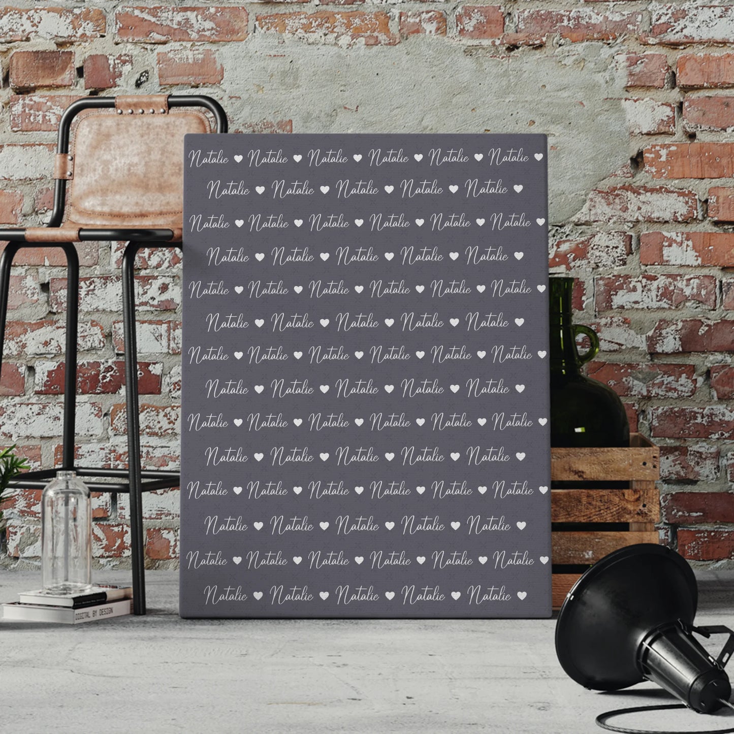 Kinder Leinwand mit Namen Leinwand Perlbrombeer 4