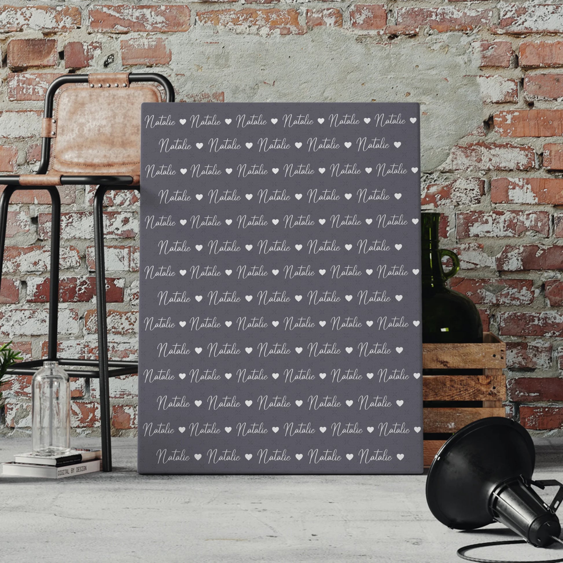 Kinder Leinwand mit Namen Leinwand Perlbrombeer 4