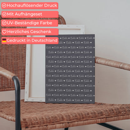 Kinder Leinwand mit Namen Leinwand Perlbrombeer 5