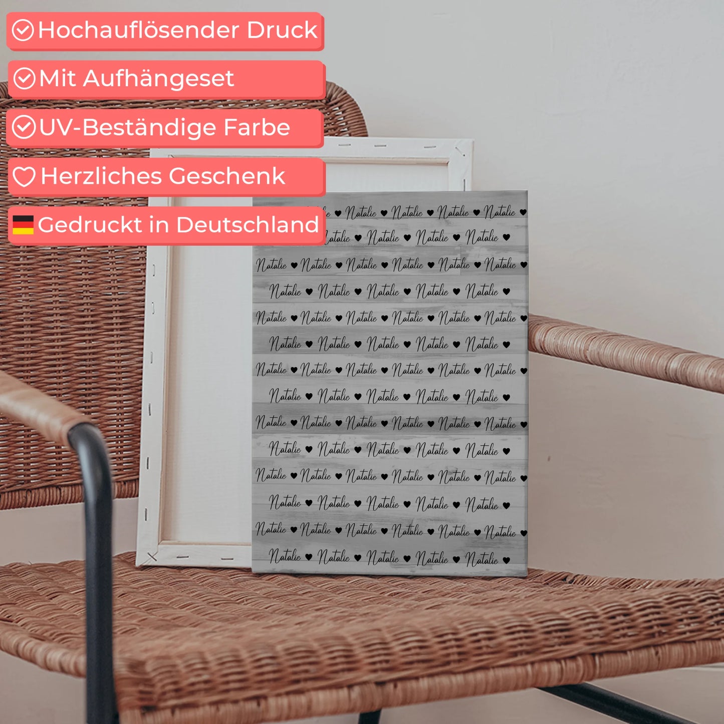 Personalisierte Leinwand mit Namen Kinder Leinwand Für Mädchen & Jungen 5