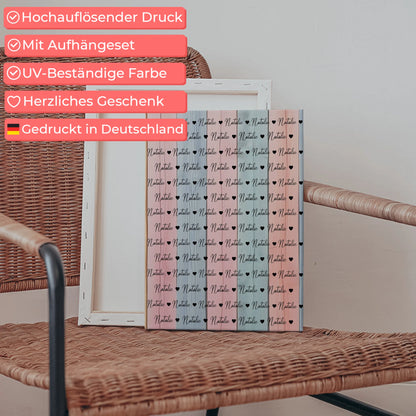 Kinder Leinwand mit Namen Leinwand Für Mädchen & Jungen 5