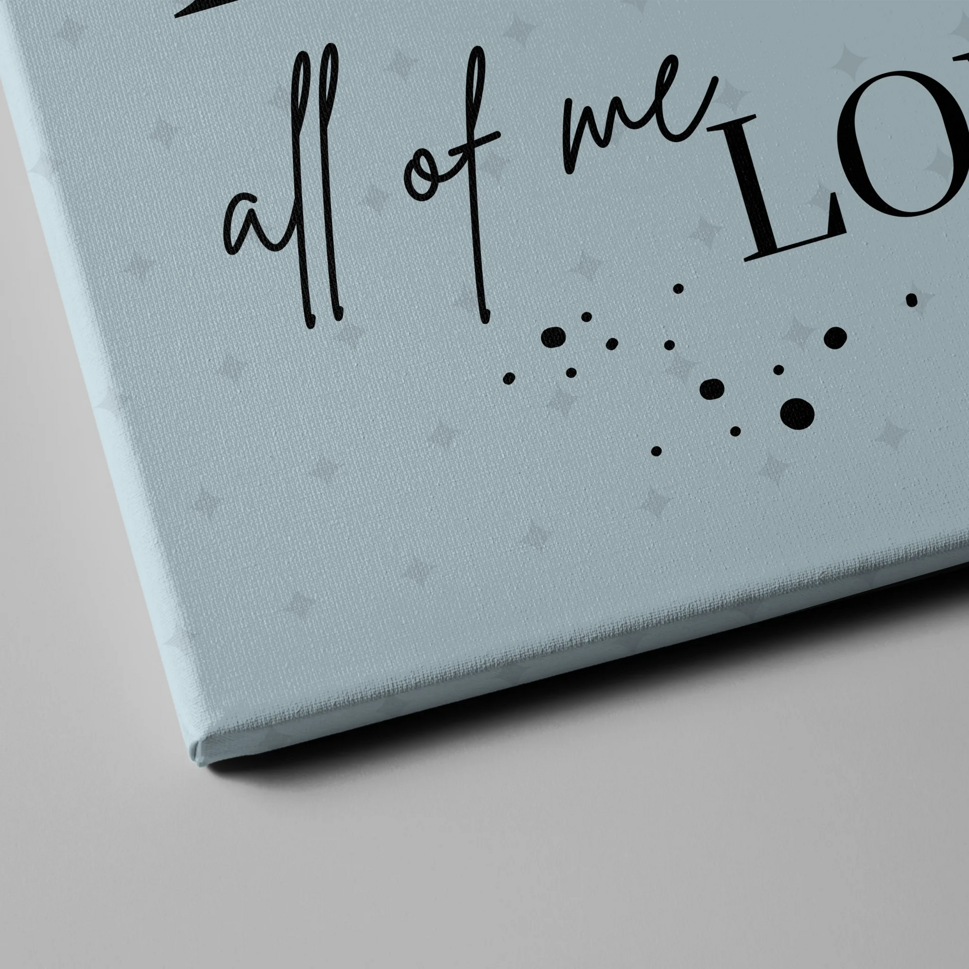 Leinwand Geschenk Personalisiert Mit Fotos Initialien und Fotos All Of Me Loves All Of You 4