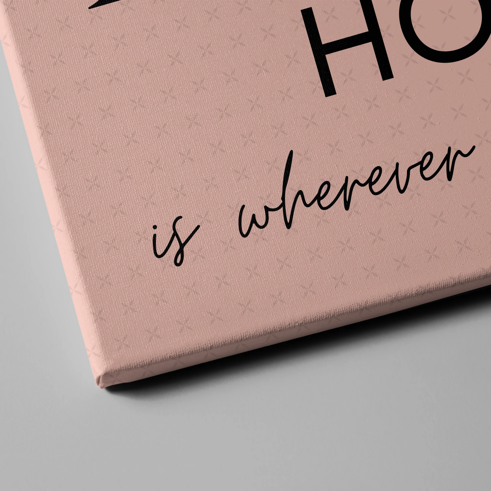 Personalisierte Leinwand Paare Mit Namen Initialien und Fotos Home Is Wherever I Am With You 4