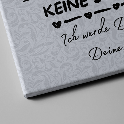 Leinwand Liebe für Paare Mit Initialien Namen und Fotos Keine Sorge Schatz Ich Werde Dich Ewig Nerven 4