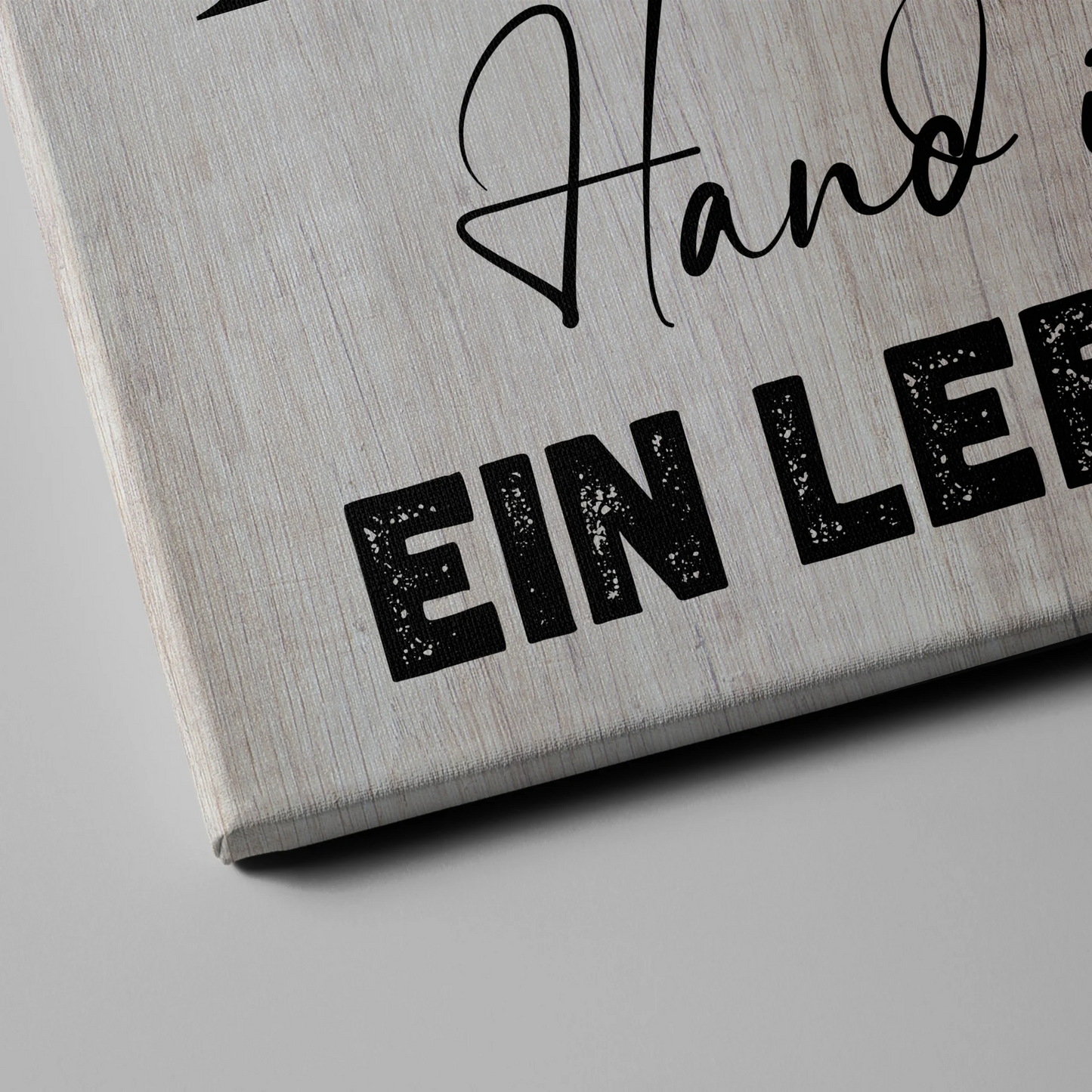 Leinwand Geschenk Personalisiert Mit Initialien Namen und Fotos Hand In Hand Ein Leben Lang 4