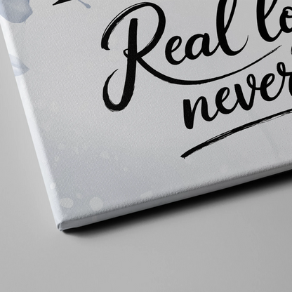 Leinwand personalisiert Mit Namen Initialien und Fotos Real Love Storys Never End 4