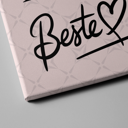 Beste Freundinnen Leinwand Personalisiert mit Fotos Namen und Initialien Geschenk 4