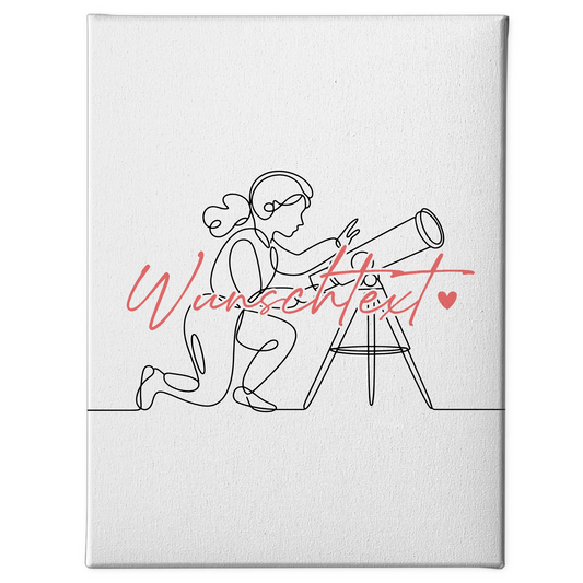 Lineart Leinwand Personalisiert Astronomie Geschenk Tochter & Schwester 1