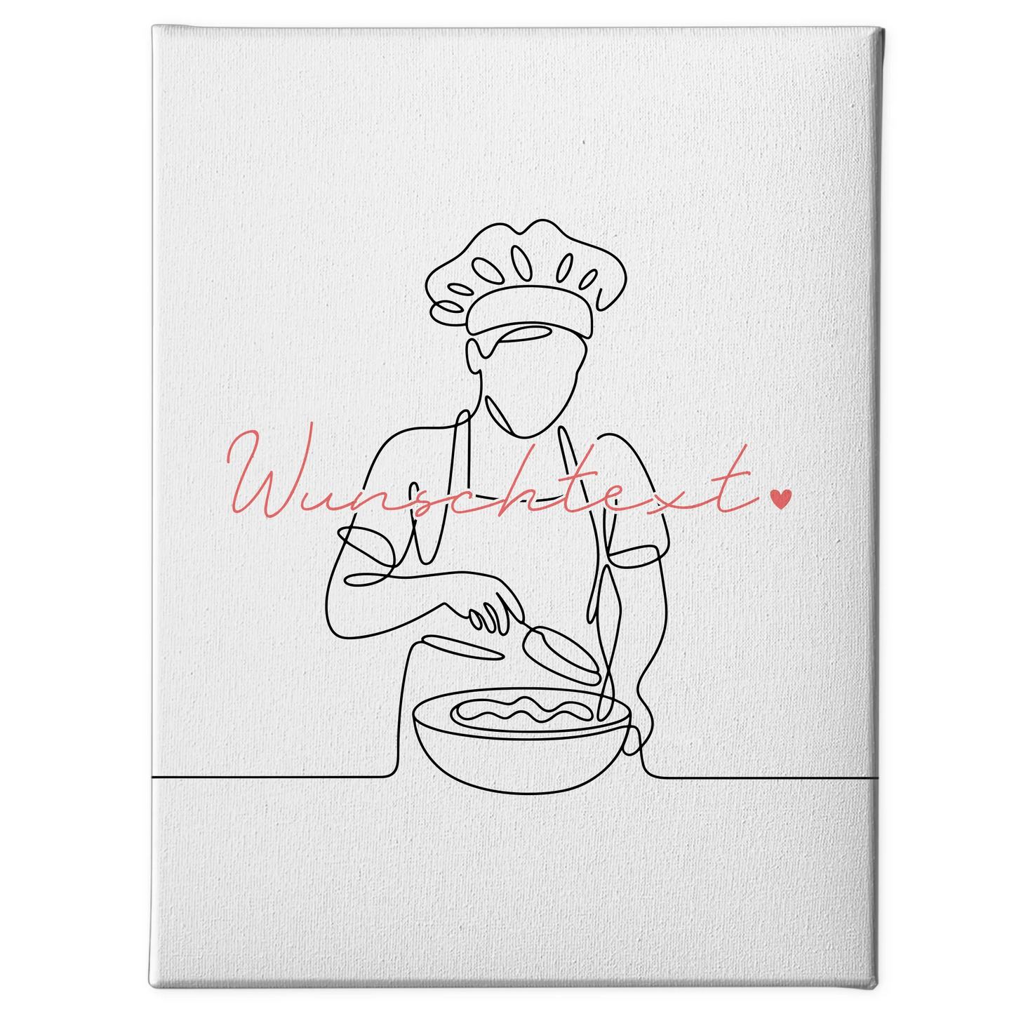 Lineart Leinwand Bäcker Geschenk Tochter & Schwester 1