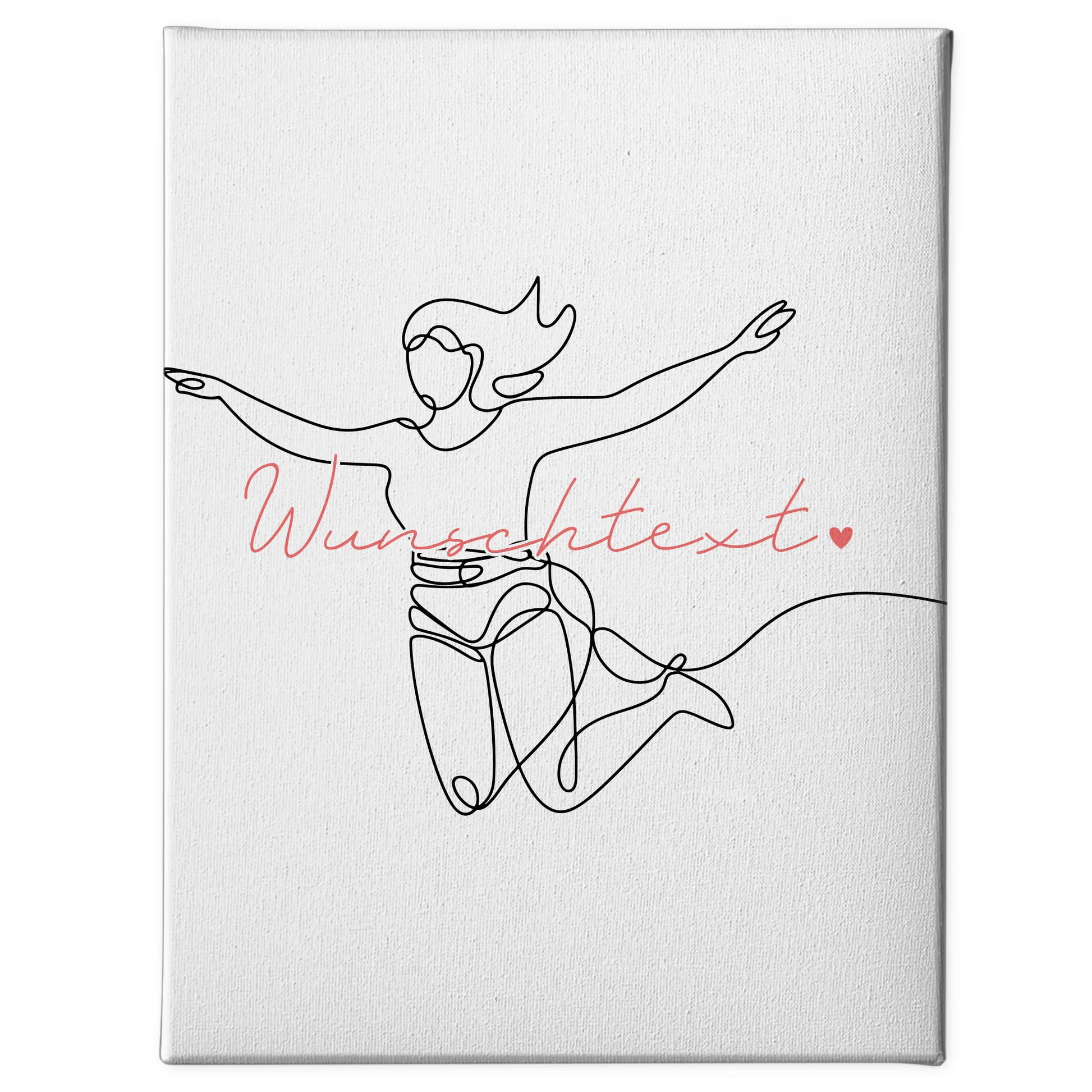 Personalisierte Leinwand Lineart Bungeespringen Geschenk Tochter & Schwester 1