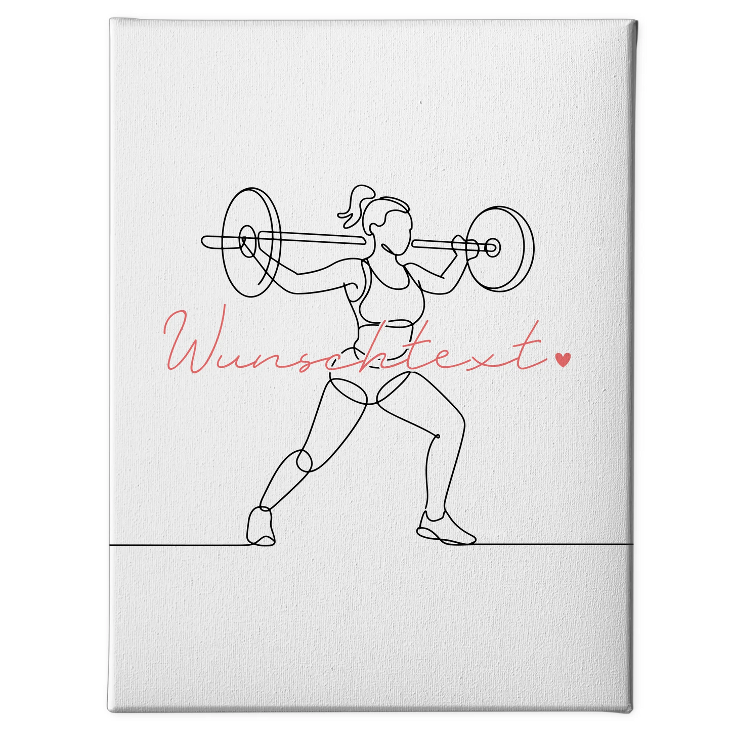 Lineart Leinwand Crossfit Geschenk Tochter & Schwester 1