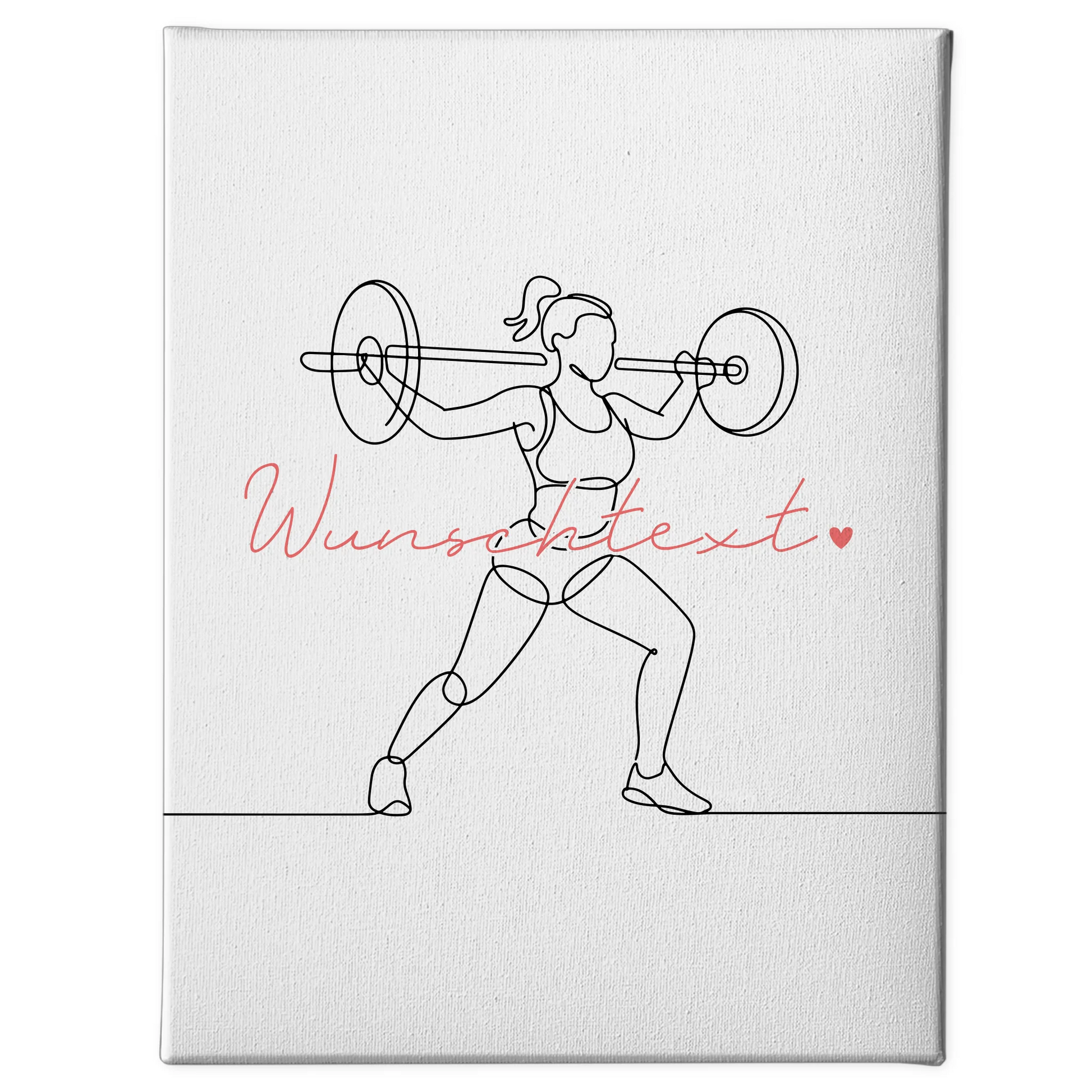 Lineart Leinwand Crossfit Geschenk Tochter & Schwester 1