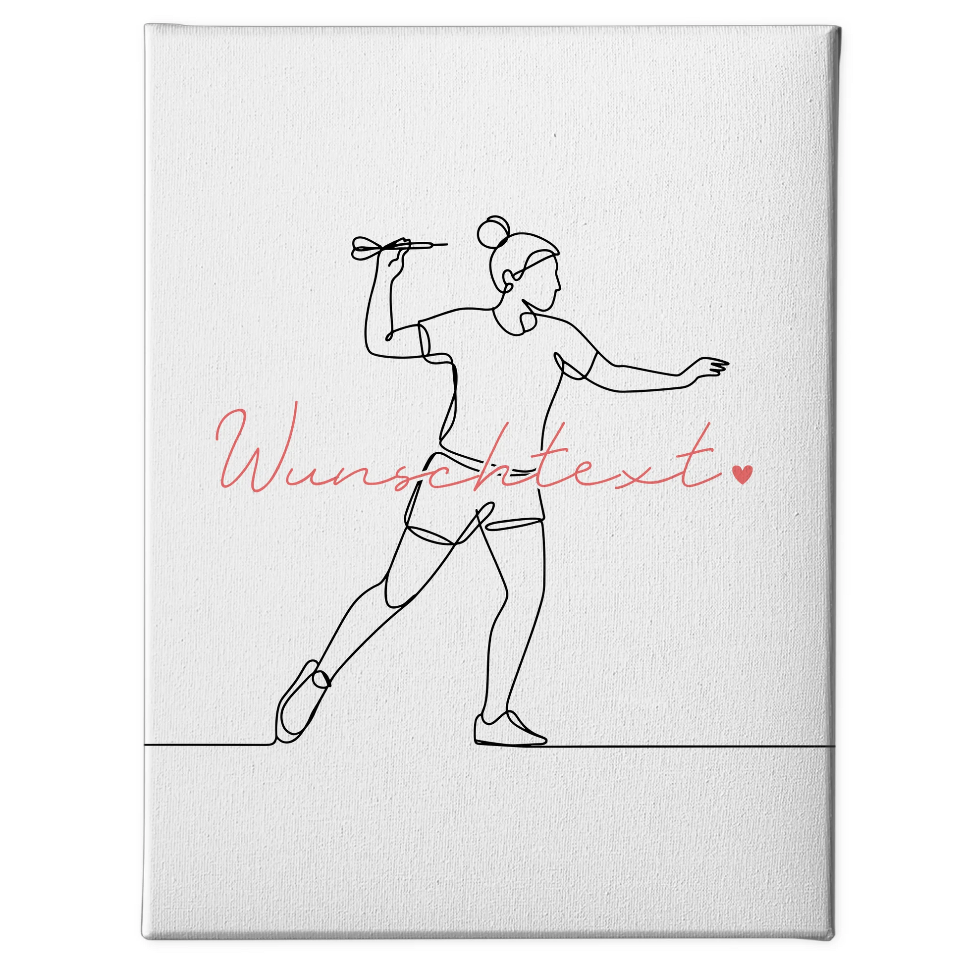 Lineart Leinwand Personalisiert Dart Geschenk Tochter & Schwester 1