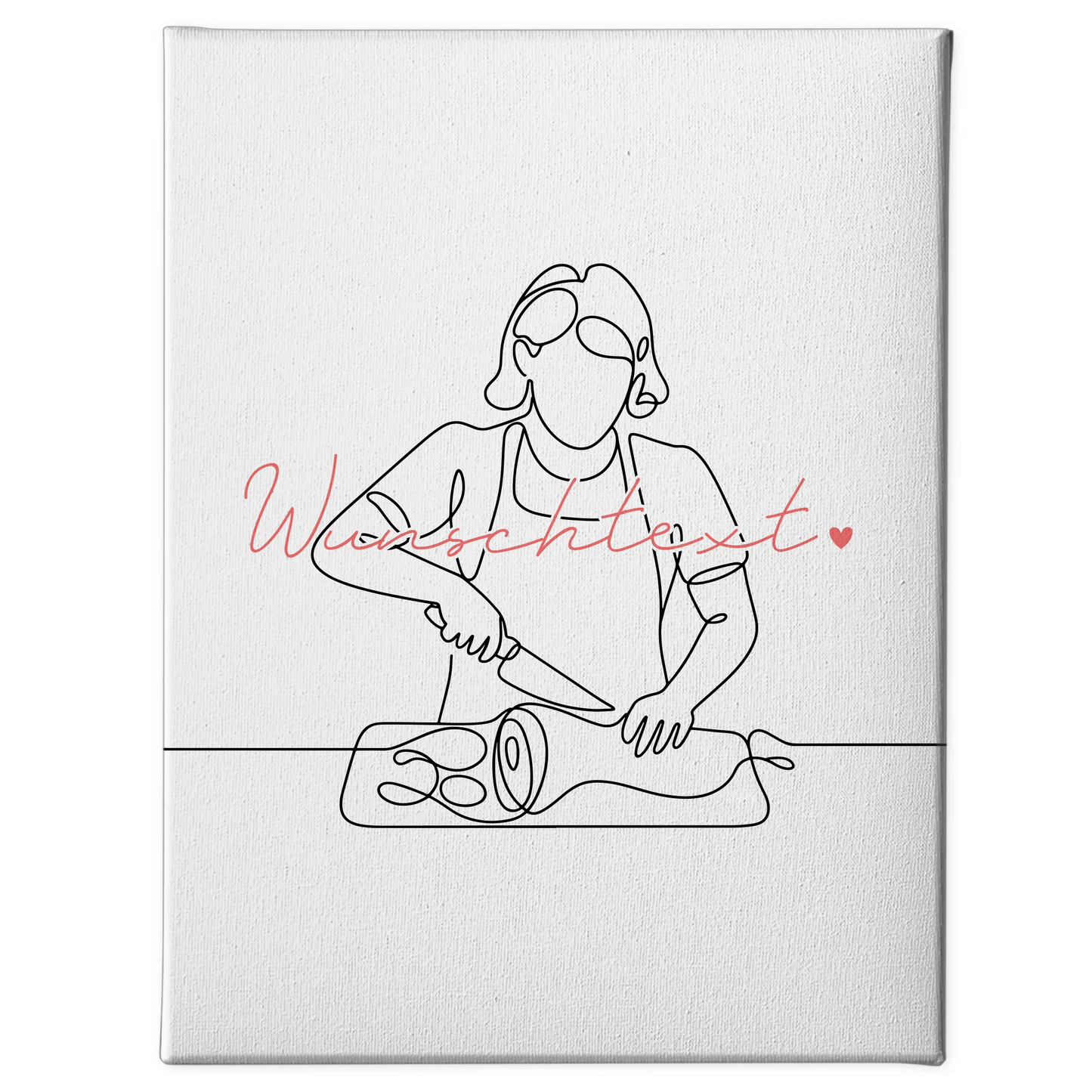Personalisierte Leinwand Lineart Fleischer Geschenk Tochter & Schwester 1