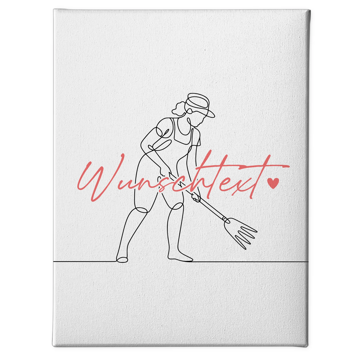 Lineart Leinwand Gartenarbeit Geschenk Tochter & Schwester 1