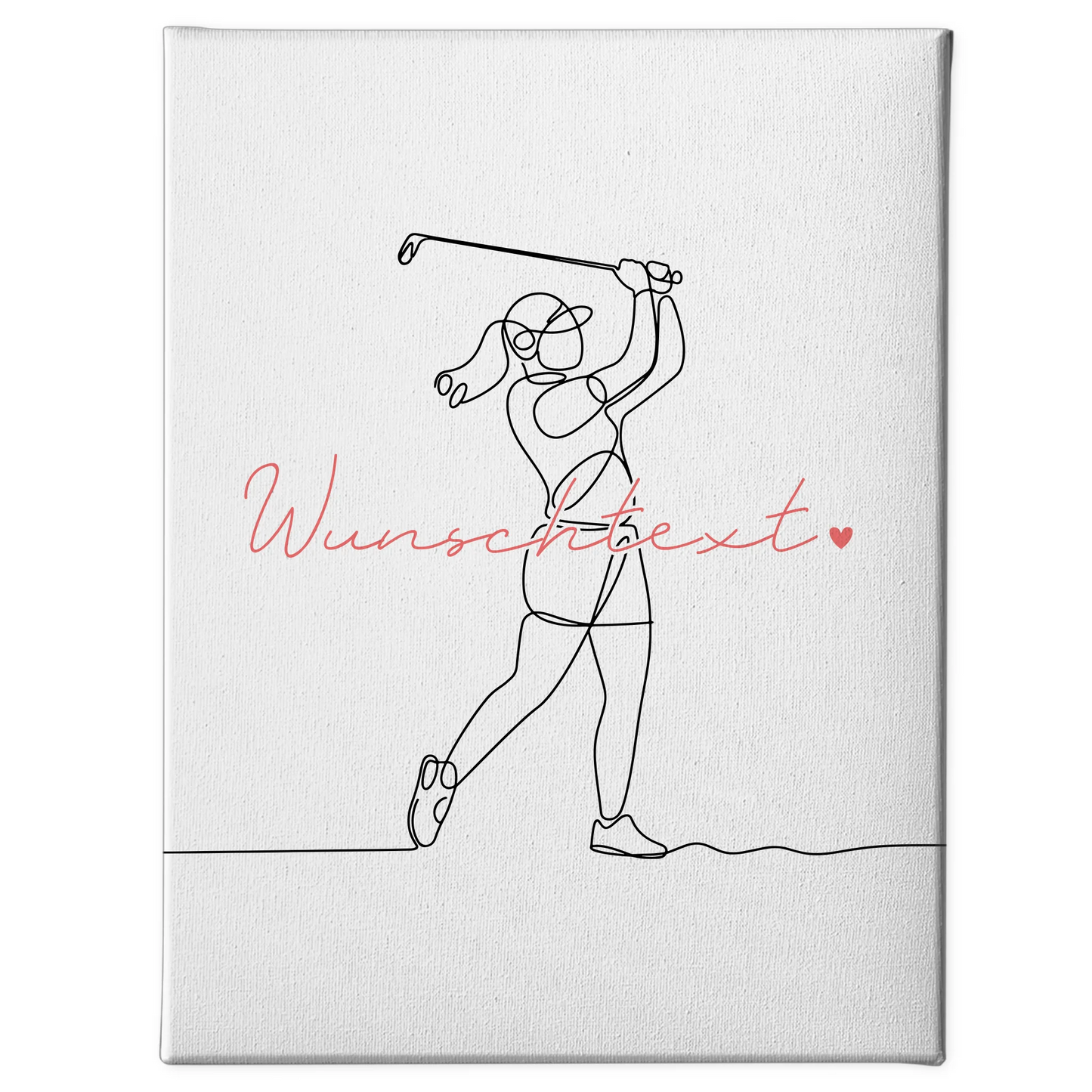 Lineart Leinwand Golf Geschenk Tochter & Schwester 1