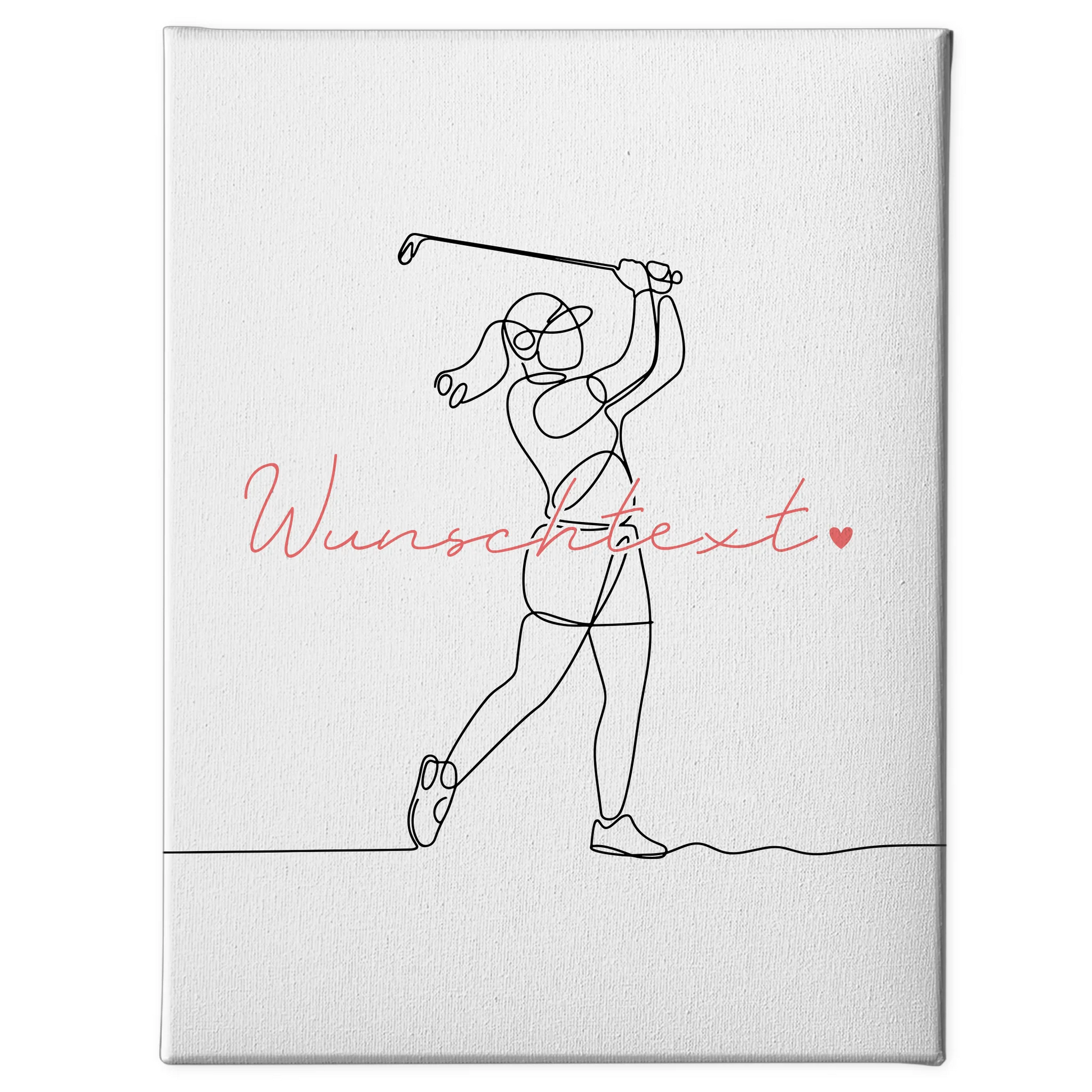 Lineart Leinwand Golf Geschenk Tochter & Schwester 1