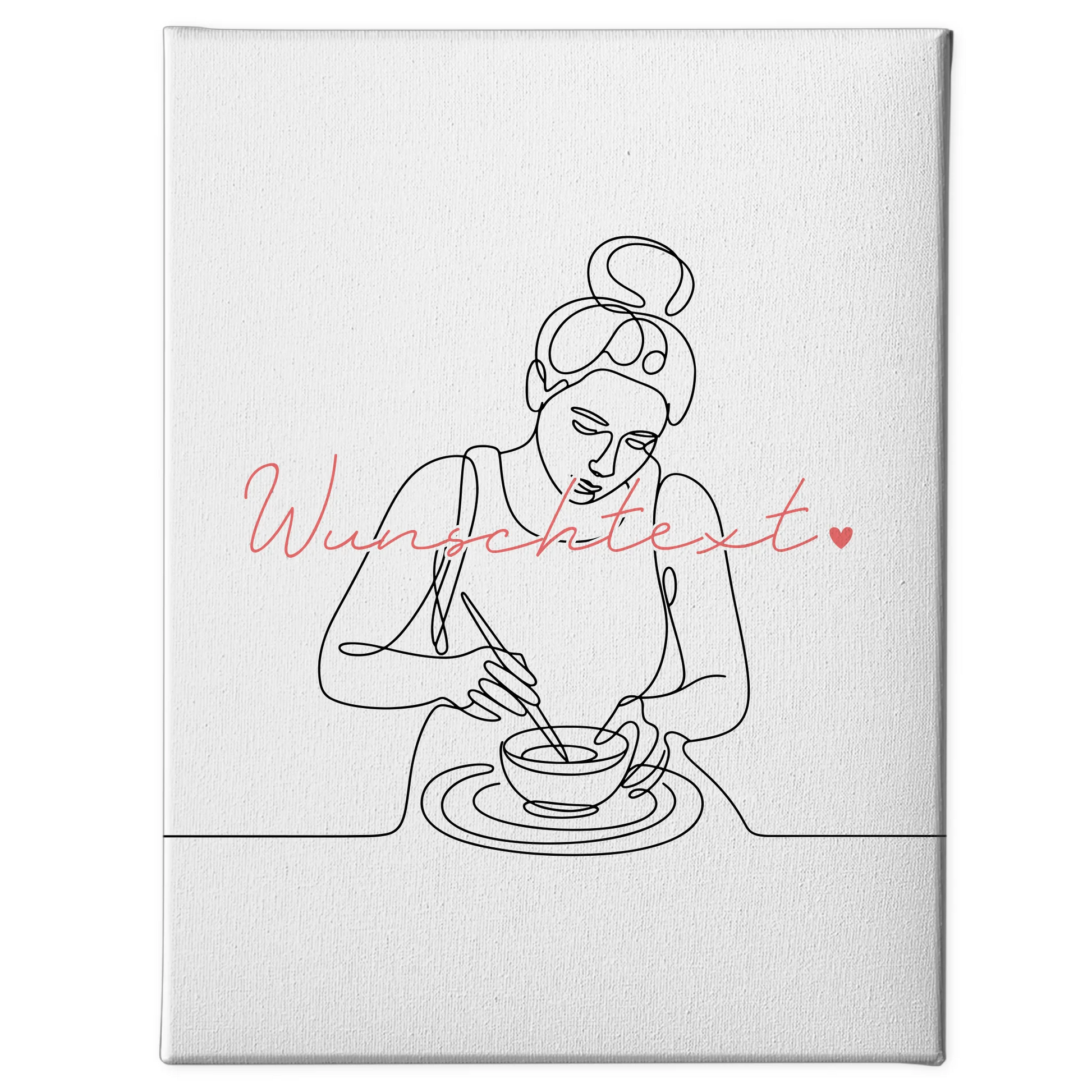 Lineart Leinwand Keramik Geschenk Tochter & Schwester 1