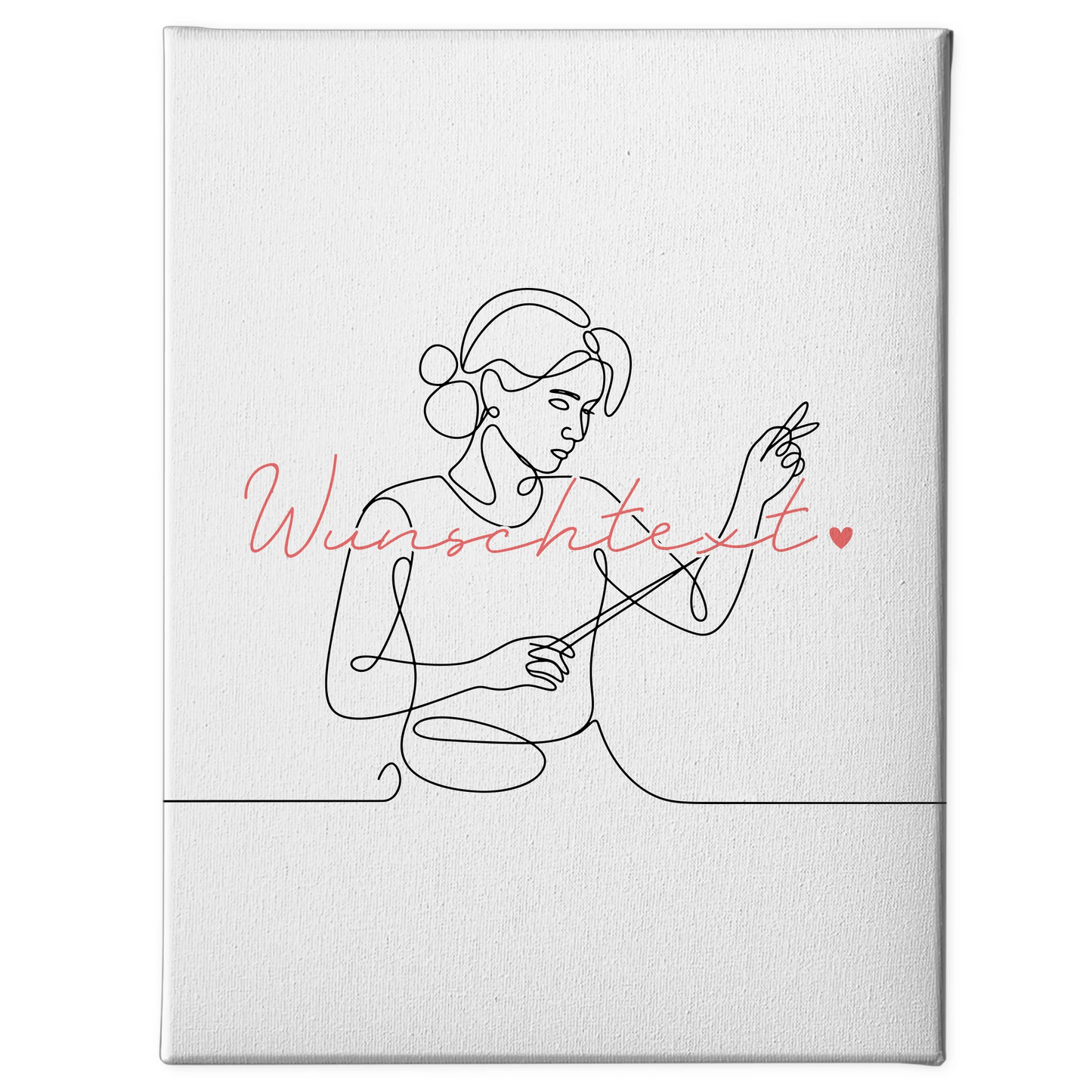 Lineart Leinwand Personalisiert Komponieren Geschenk Tochter & Schwester 1