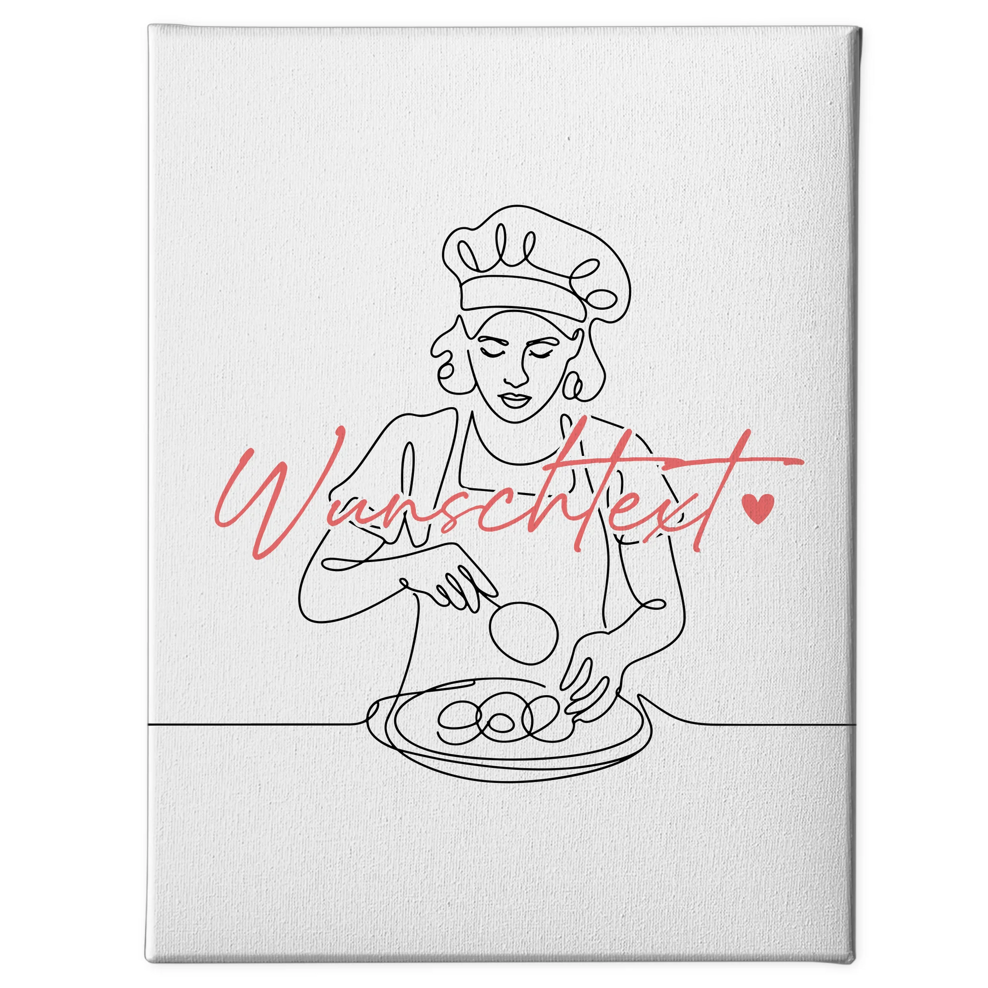 Lineart Leinwand Konditor Geschenk Tochter & Schwester 1