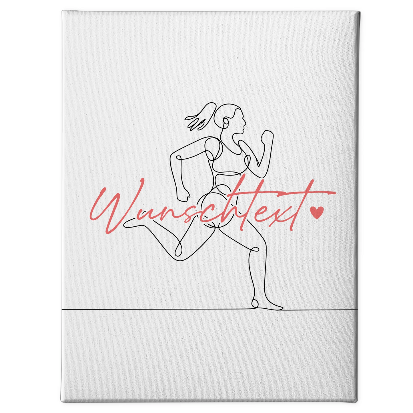 Lineart Leinwand Personalisiert Laufen Geschenk Tochter & Schwester 1